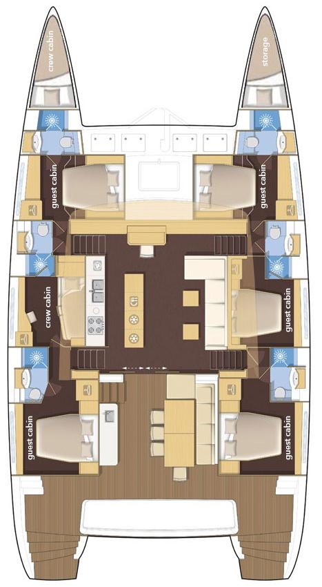 Lagoon 620 - 5 + 2 cab.	, picture 2