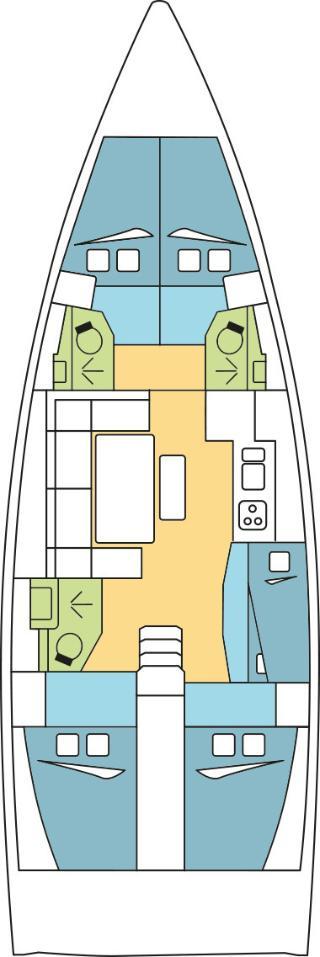 Dufour 460 GL - 5 cab. - FILAO, picture 2