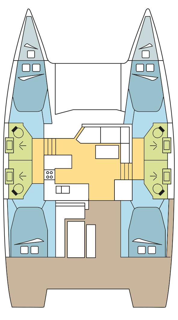 Fountaine Pajot Astrea 42 - 4 + 2 cab. - COCORICO , picture 2