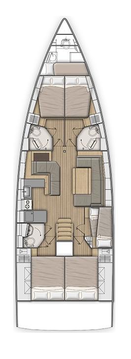 Oceanis 51.1 - 5 + 1 cab., picture 2
