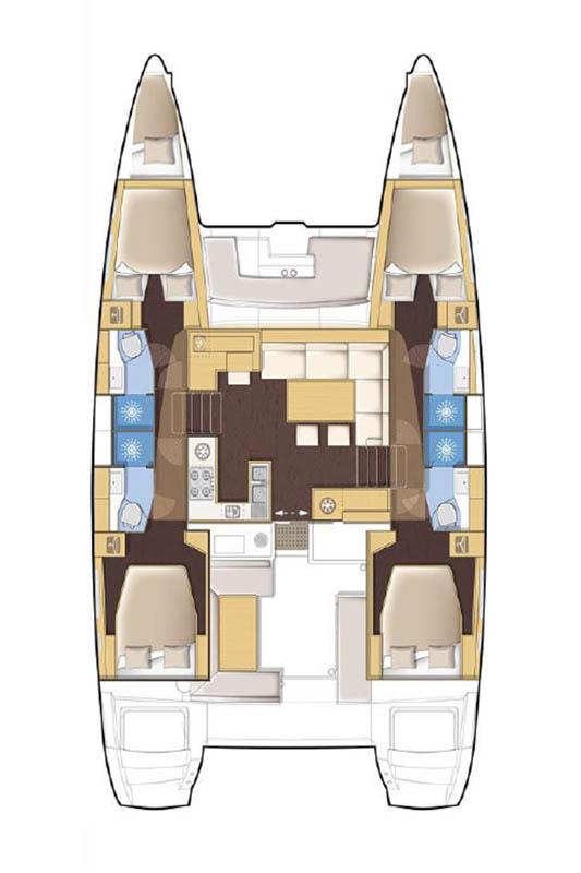 Lagoon 450 F - 4 + 2 cab., picture 2