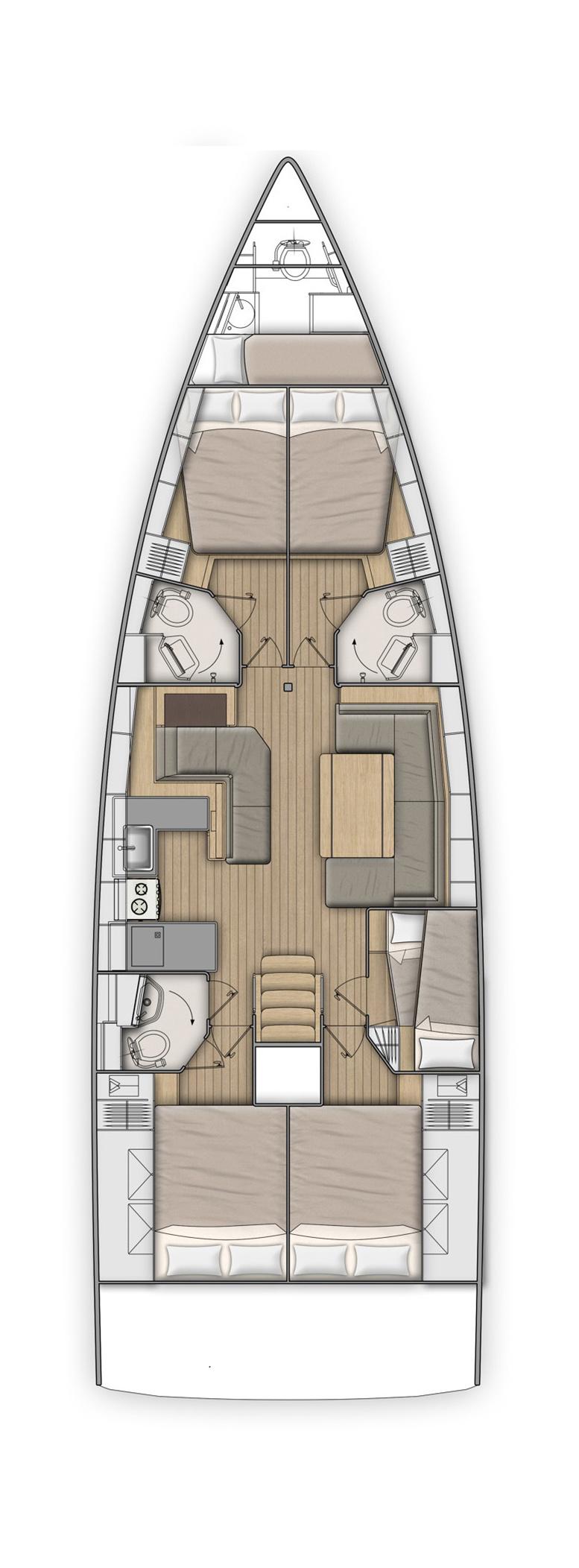 Oceanis 51.1 - 5 + 1 cab., picture 3