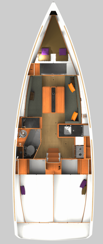 Sun Odyssey 349 - 3 cab., picture 2