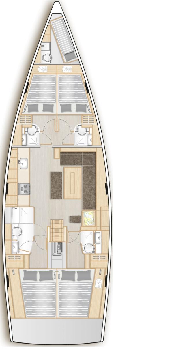 Hanse 508 - 4 + 1 cab., picture 2