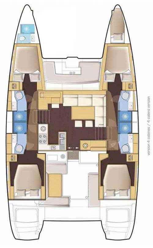 Lagoon 46 - 4 + 2 cab. - Kalisi Mou, picture 2