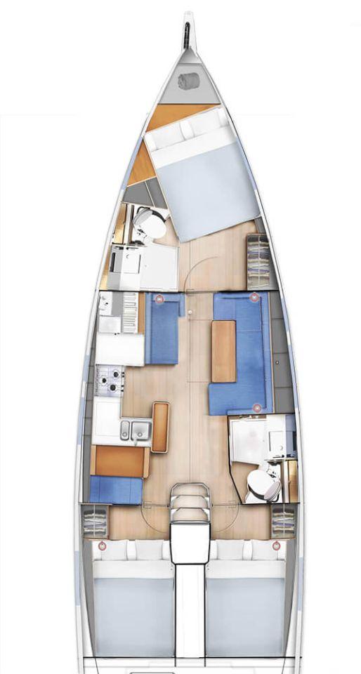 Sun Odyssey 410 - 3 cab., picture 2