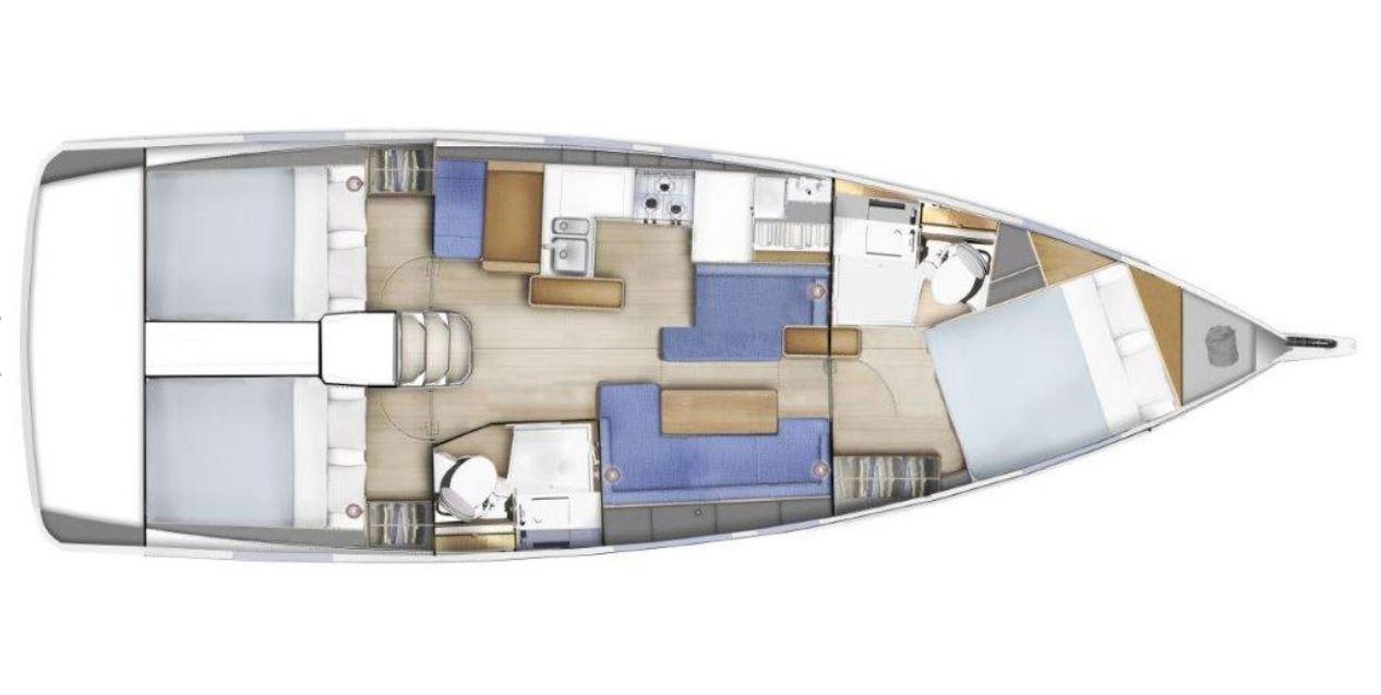 Sun Odyssey 410 - 3 cab., picture 3