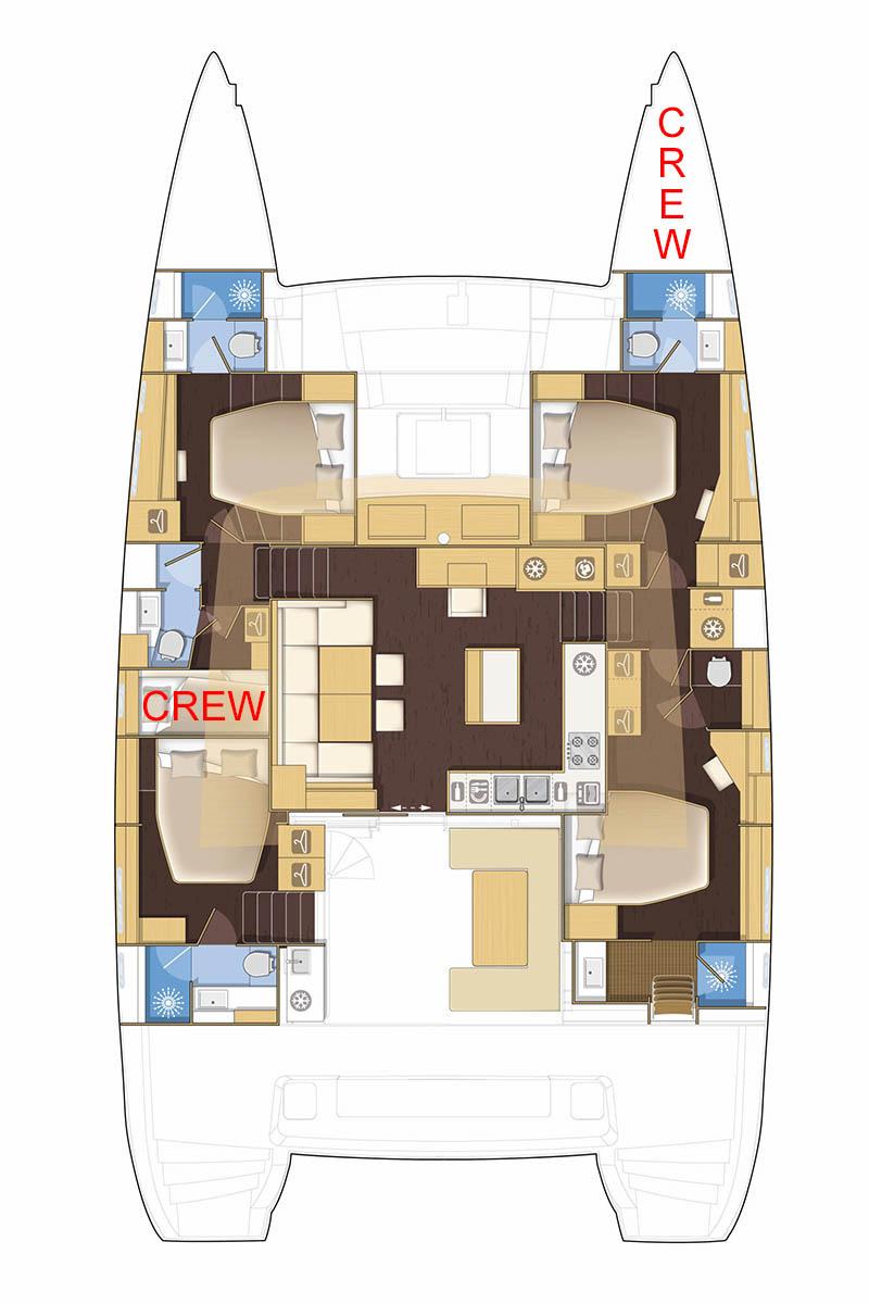 Lagoon 560 S2 - 5 + 1 cab., picture 2