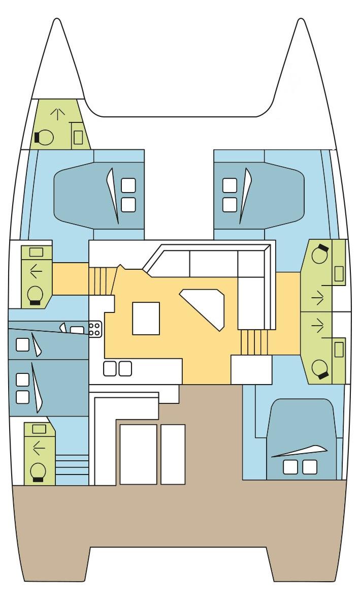 Fountaine Pajot Saona 47 - 5 cab., picture 2