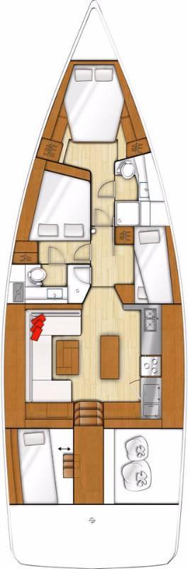 Beneteau Sense 50 - 3 + 1 cab., picture 2