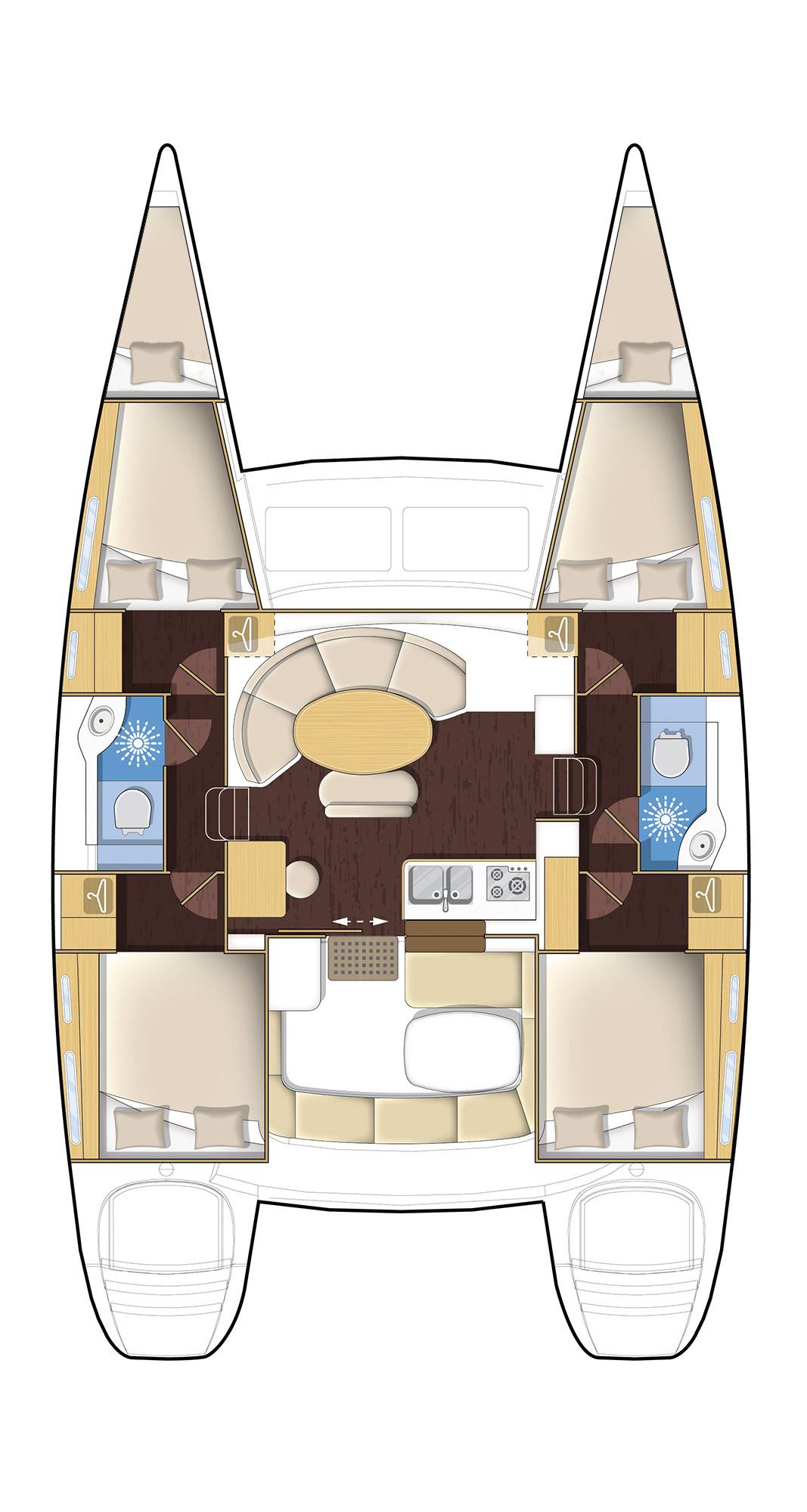 Lagoon 380 S2 - 4 + 2 cab. - Eleven, picture 2