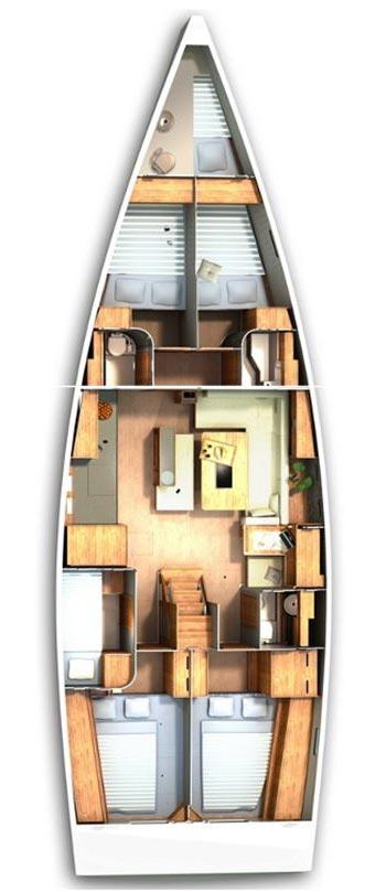 Hanse 505 - 5 + 1 cab., picture 2