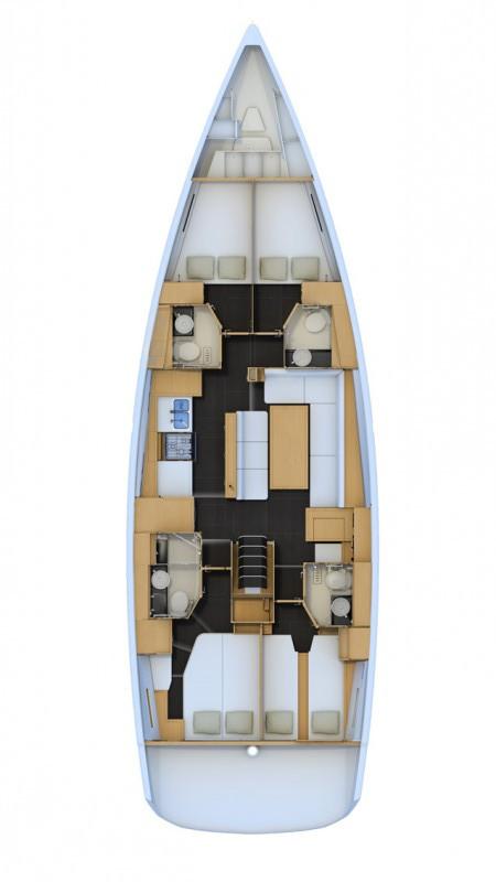 Jeanneau 54 - 4 + 1 cab., picture 2