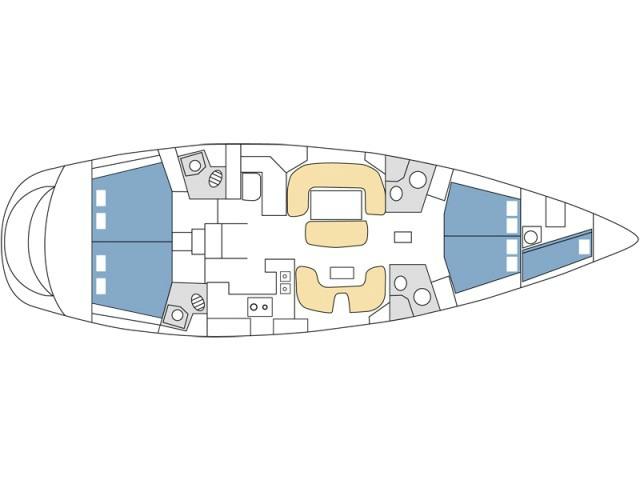 Sun Odyssey 54 DS - 4 + 1 cab., picture 3
