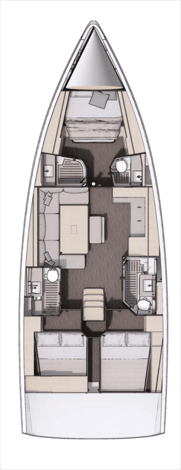 Dufour 470 - 3 cab., picture 2