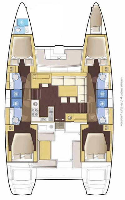 Lagoon 46 - 4 + 2 cab., picture 2