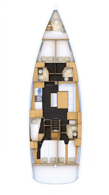 Jeanneau 54 - 5 + 1 cab.	 - Duca del Sale, picture 2