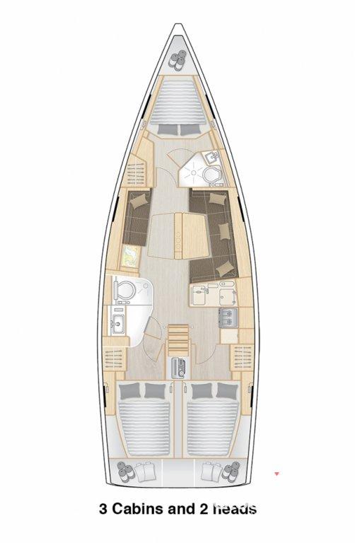 Hanse 418 - 3 cab., picture 2