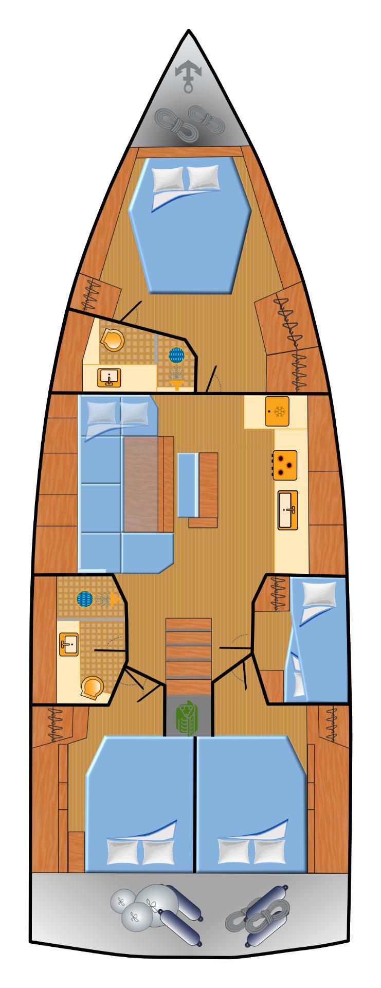 Hanse 460 - 4 cab., picture 2