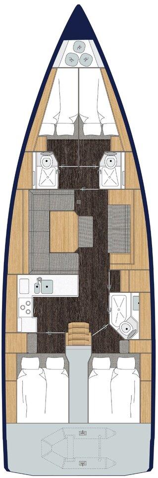 Bavaria C45 - 4 cab., picture 2