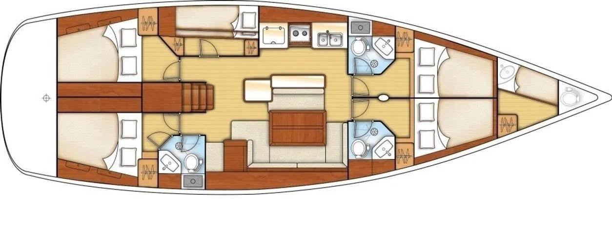 Oceanis 50 - 5 + 1 cab., picture 2