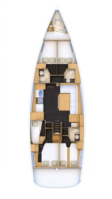 Jeanneau 54 - 5 + 1 cab.	, picture 2