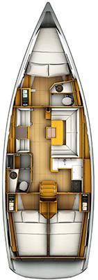 Sun Odyssey 419 - 3 cab., picture 2