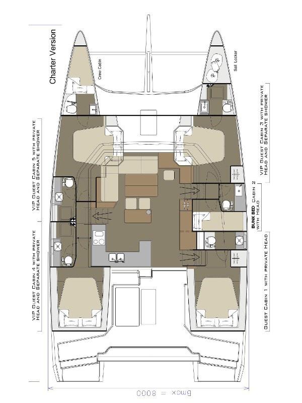 Dufour 48 Catamaran - 5 + 1 cab., picture 2