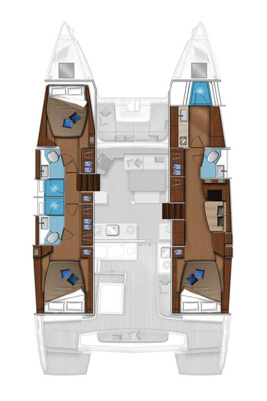 Lagoon 46 OW - 3 cab., picture 2