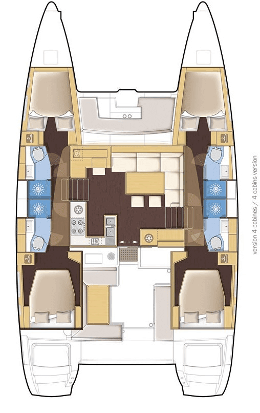 Lagoon 46 - 4 + 2 cab., picture 2