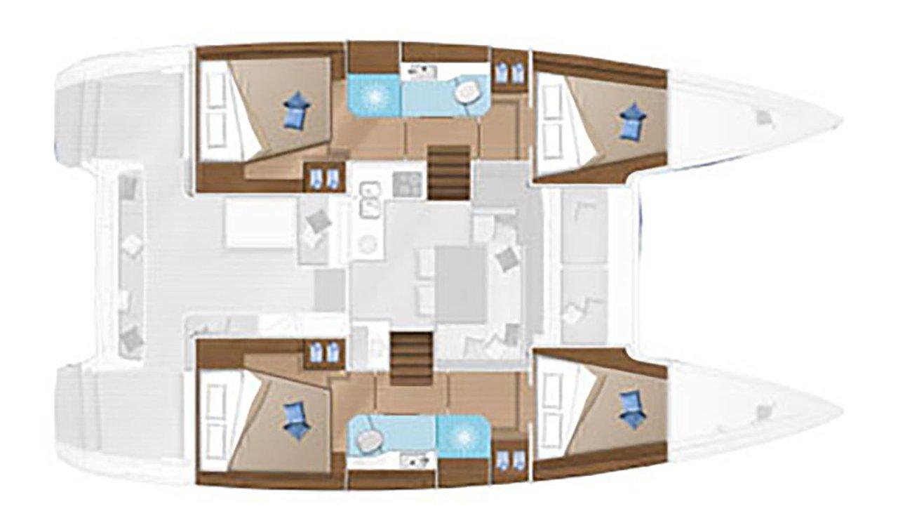 Lagoon 40 - 4 + 2 cab - Esterel, picture 2