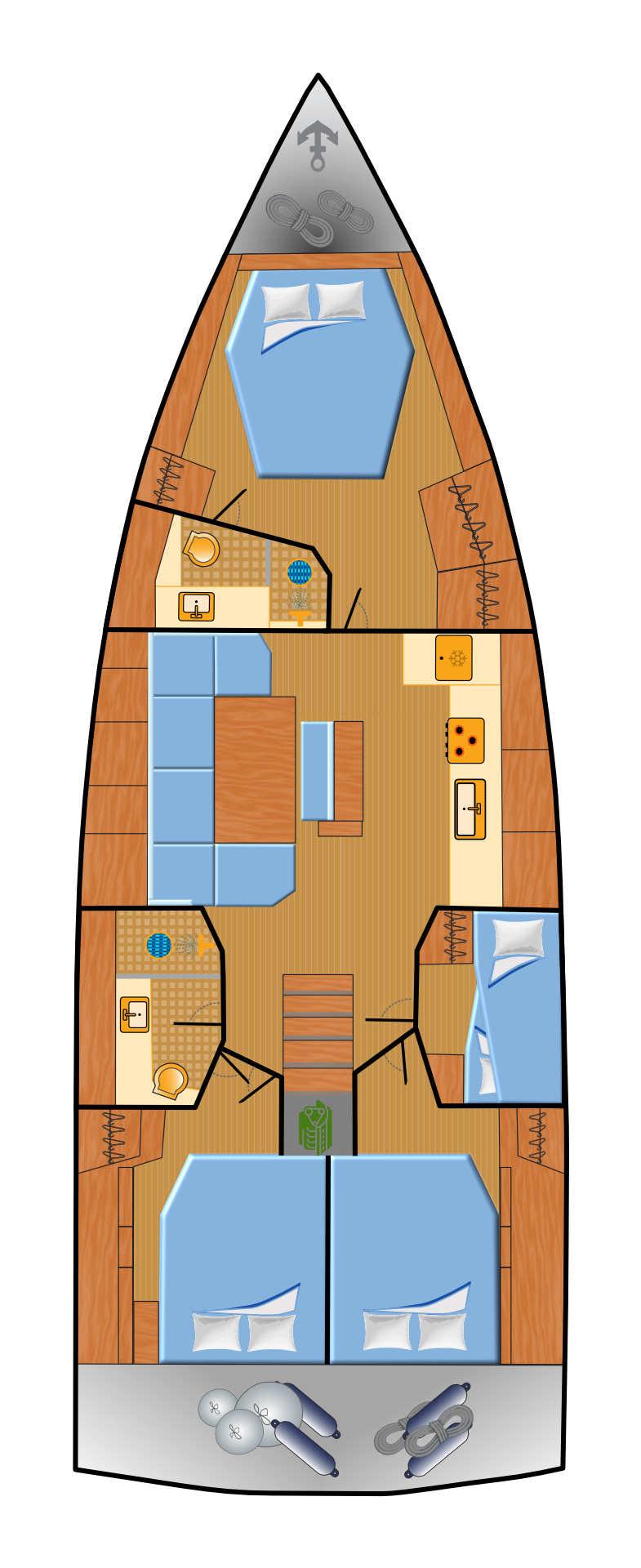 Hanse 460 - 4 cab., picture 2