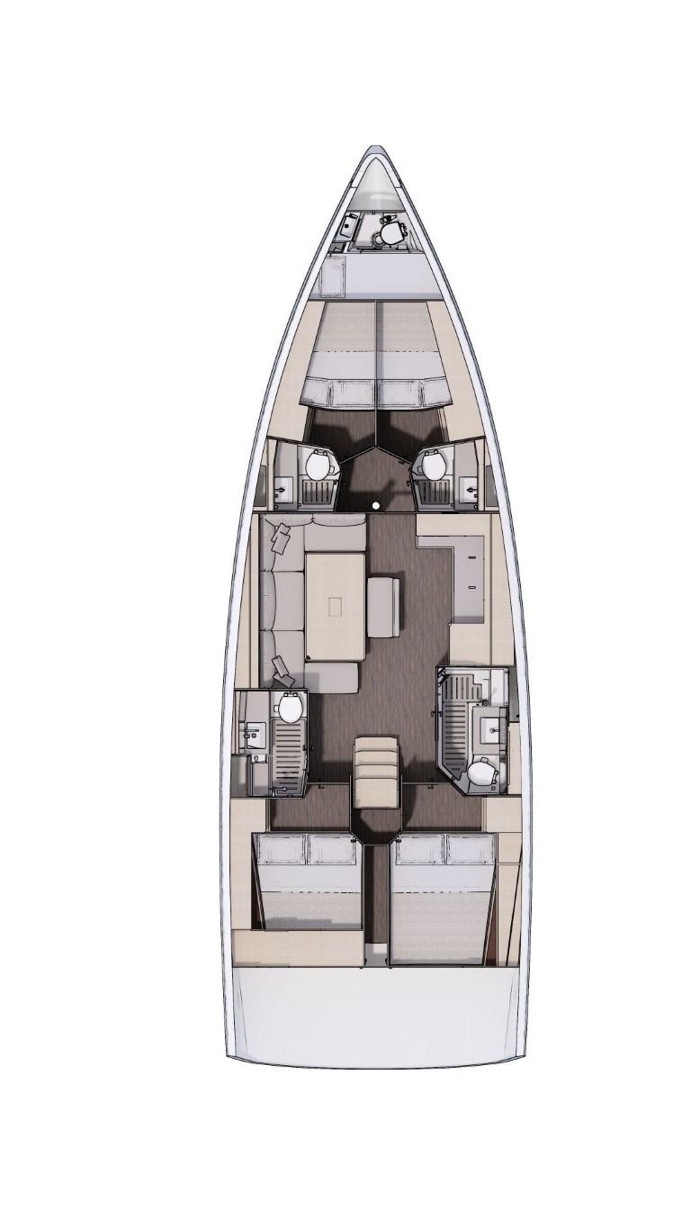 Dufour 470 - 4 + 1 cab., picture 2