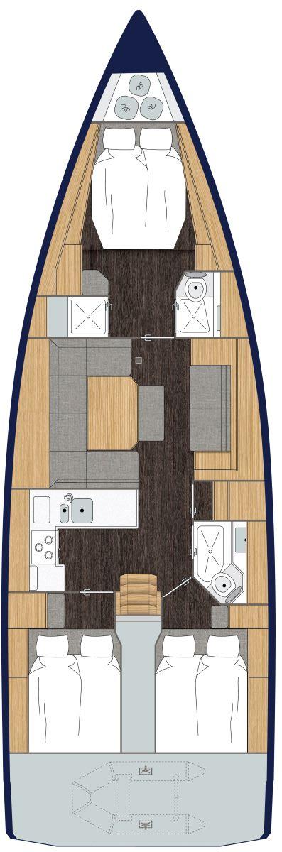 Bavaria C45 Style - 3 cab., picture 2