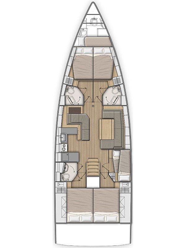 Oceanis 51.1 - 5 + 1 cab., picture 2