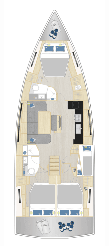 Hanse 460 - 4 cab., picture 2