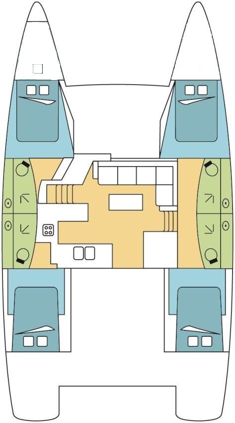 Fountaine Pajot Elba 45 - 4 cab., picture 2
