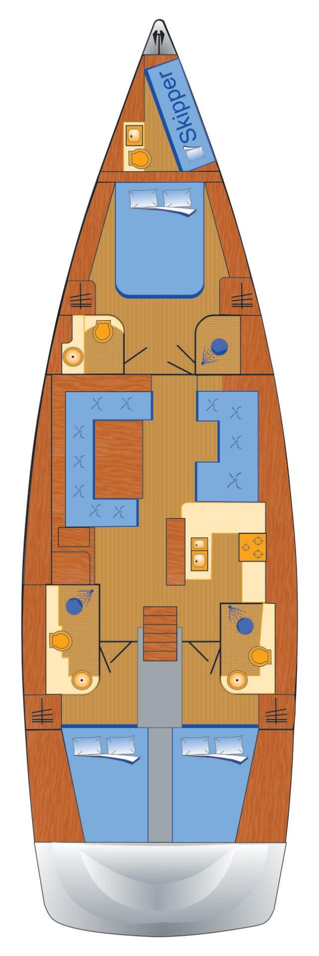 Hanse 588 - 3 + 1 cab., picture 2