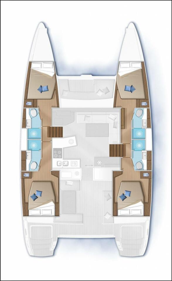 Lagoon 450 S - 4 + 2 cab. - Blue Diamond, picture 2