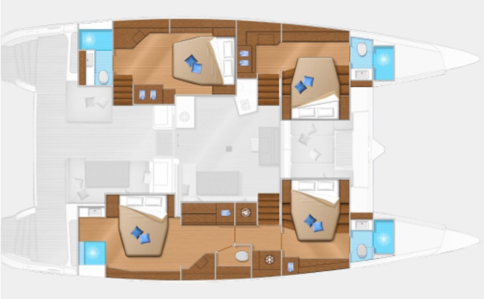 Lagoon 52 F - 4 + 1 cab., picture 2
