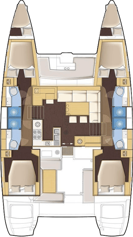 Lagoon 450 F - 4 + 1 cab., picture 2