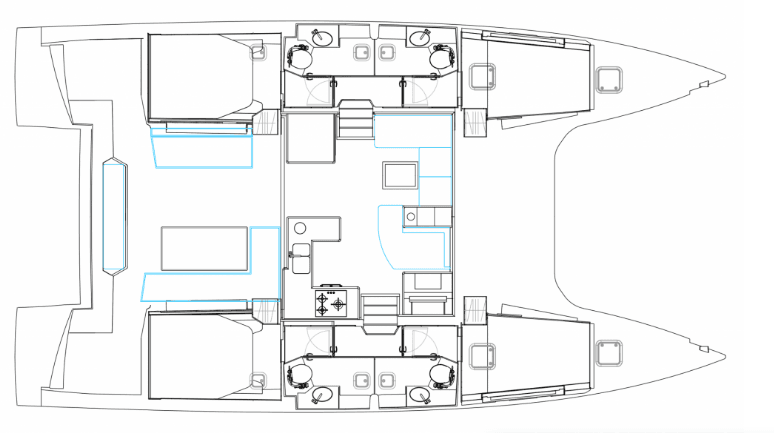 Nautitech 47 Power - 4 + 2 cab. - AG Princess, picture 2