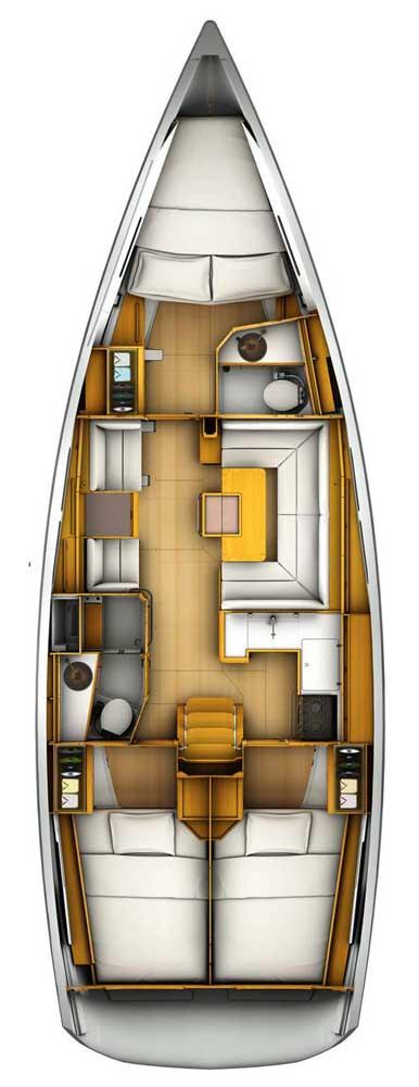 Sun Odyssey 419 - 3 cab., picture 2