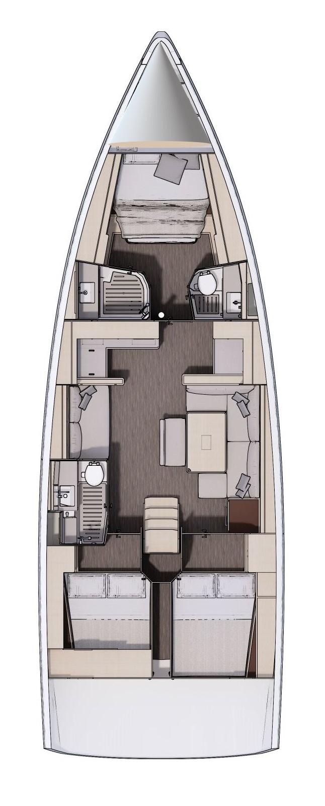 Dufour 470 - 3 cab., picture 2