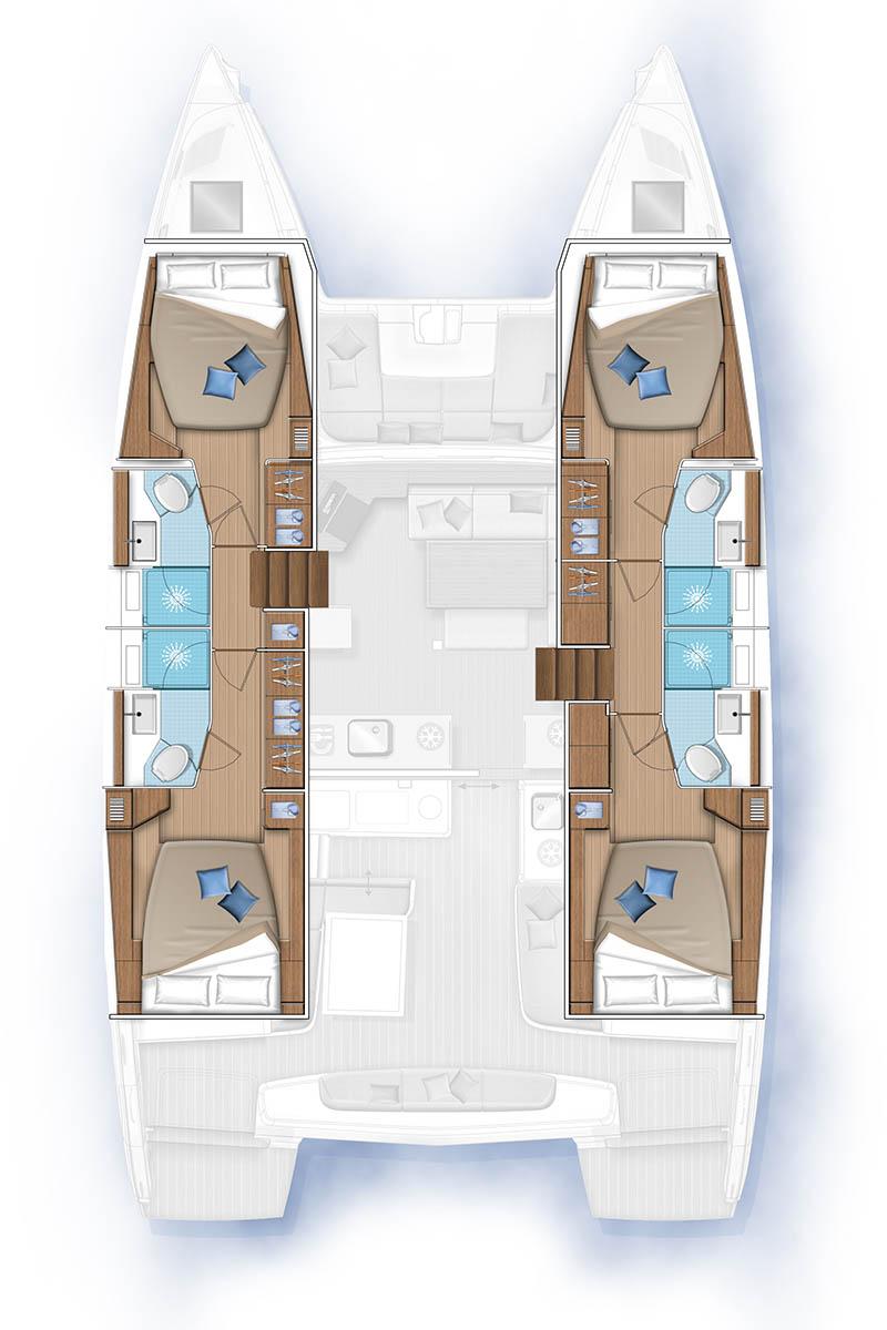 Lagoon 46 - 4 + 2 cab., picture 2