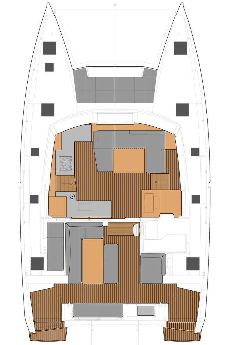 Fountaine Pajot Elba 45 - 4 + 1 cab., picture 3