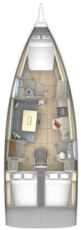 Dufour 41 - 3 cab., picture 2