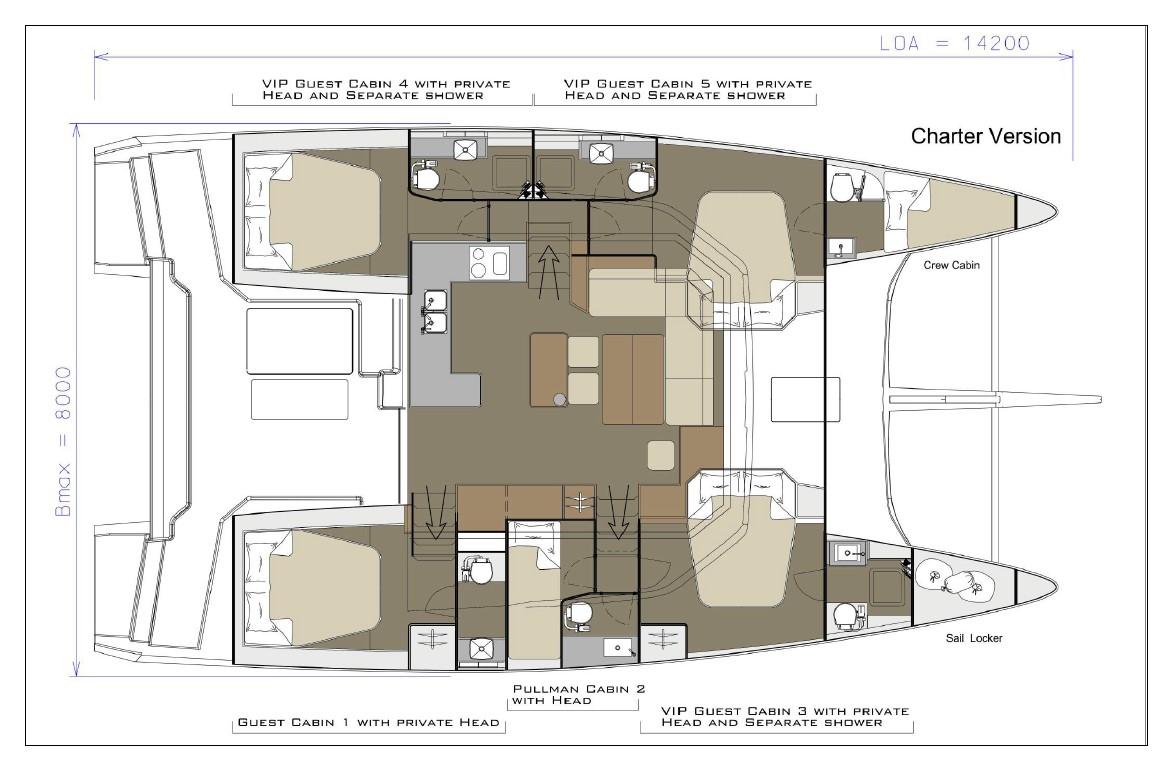 Dufour 48 Catamaran - 5 + 1 cab., picture 2