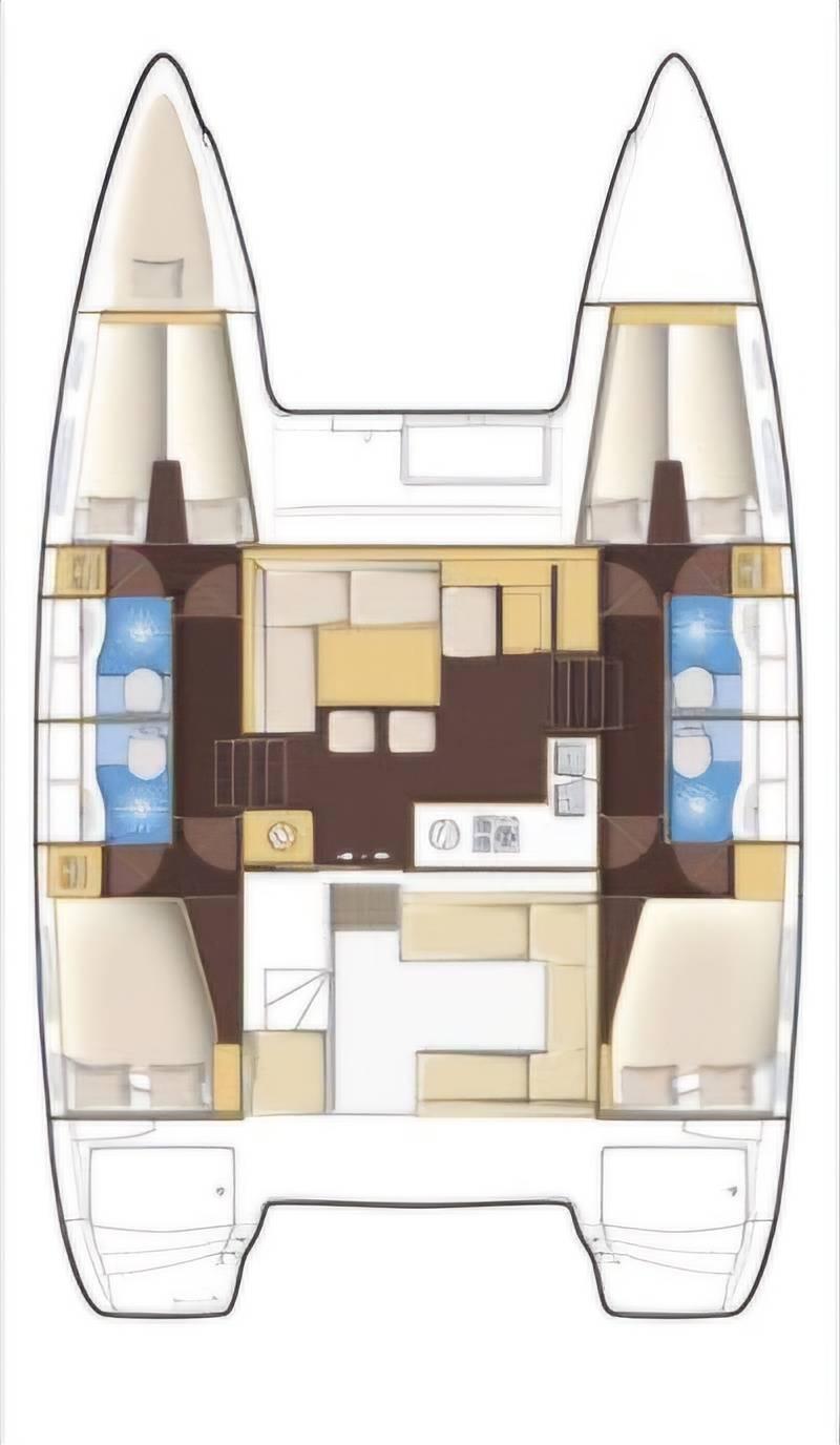 Lagoon 400 S2 - 4 + 1 cab. - Anastasia, picture 2