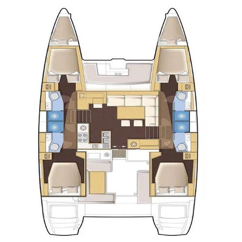 Lagoon 410 S2 - 4 + 1 cab., picture 2